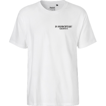 Rehbock back Logo/Schriftzug pocket Fairtrade T-Shirt - weiß