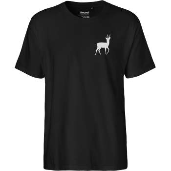 Rehbock Pocket Stick Fairtrade T-Shirt - schwarz