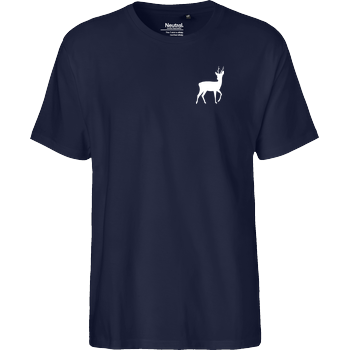 Rehbock Pocketdruck Fairtrade T-Shirt - navy