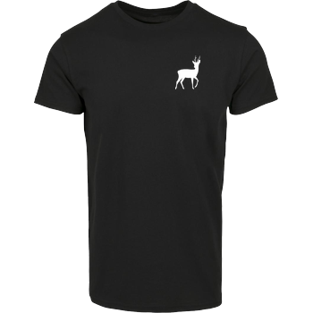 Rehbock Pocketdruck Hausmarke T-Shirt  - Schwarz