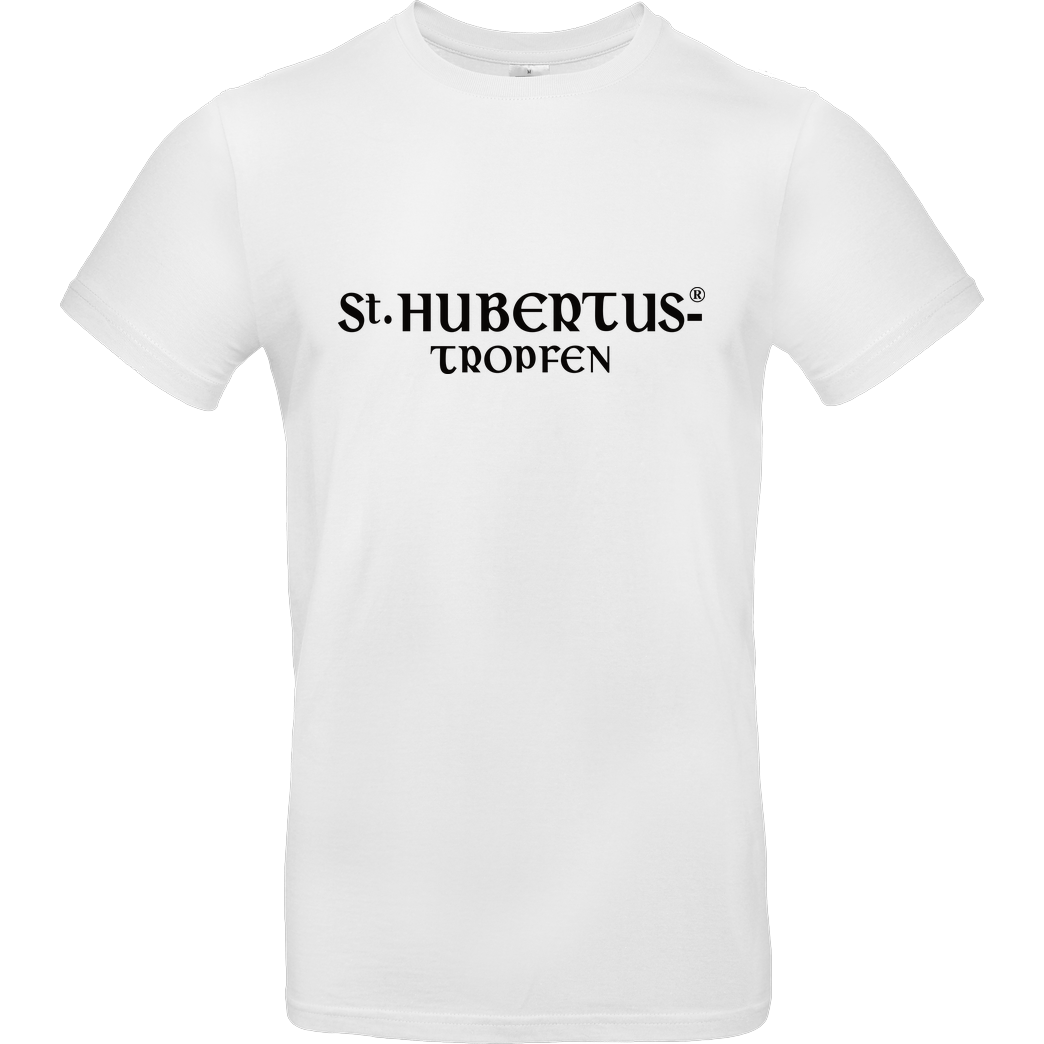 St. Hubertus Tropfen St. Hubertus - Logo T-Shirt B&C EXACT 190 - Weiß
