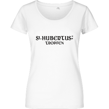 St. Hubertus - Logo Damenshirt weiss