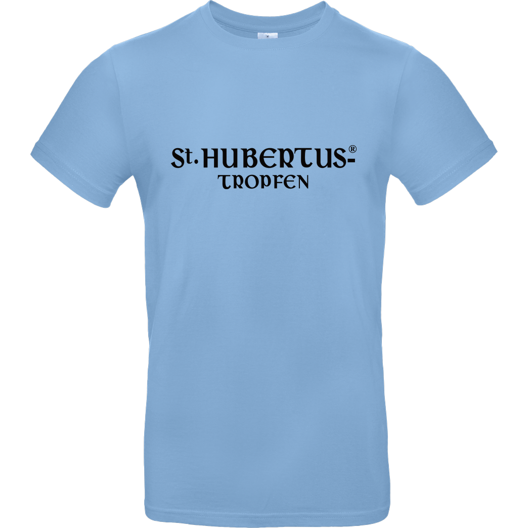 St. Hubertus Tropfen St. Hubertus - Logo T-Shirt B&C EXACT 190 - Hellblau