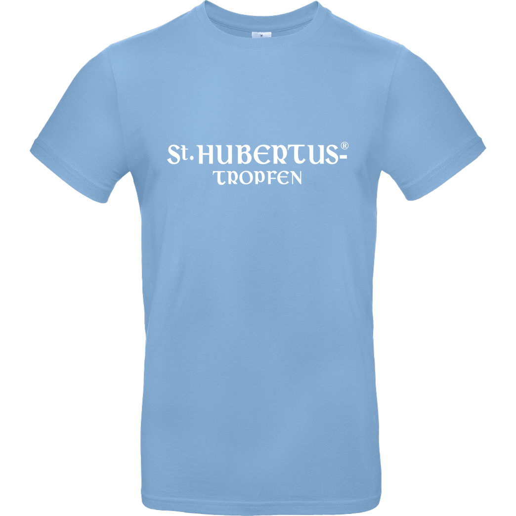 St. Hubertus Tropfen St. Hubertus - Logo T-Shirt B&C EXACT 190 - Sky Blue